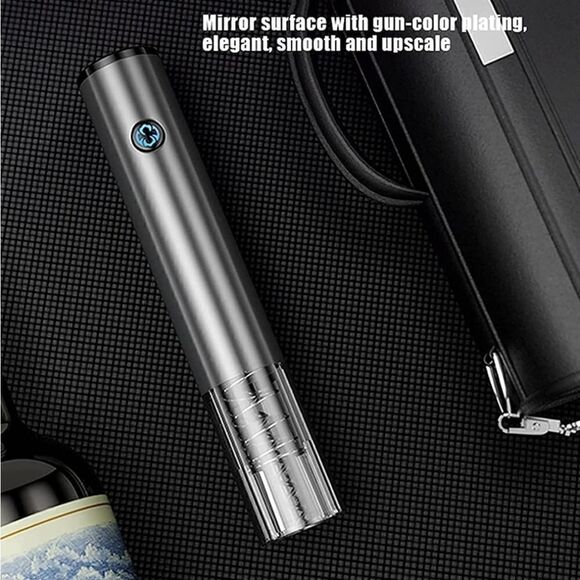One-Touch Automatic Electric Wine Opener Aluminum Stainless Steel - Picture 5 of 16